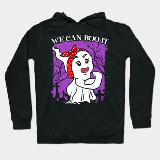 Halloween Ghost Spook Women Strong Hoodie